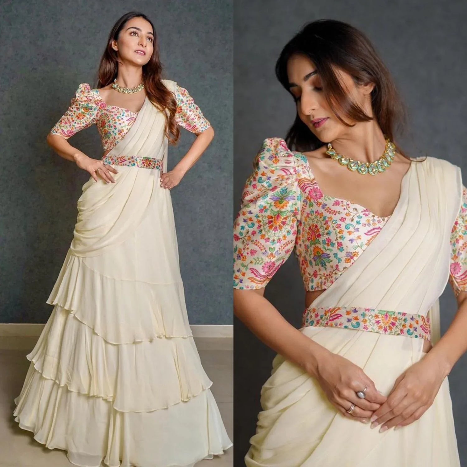 Festive Wear Lehenga Saree D.No. 1001 - Anant Exports
