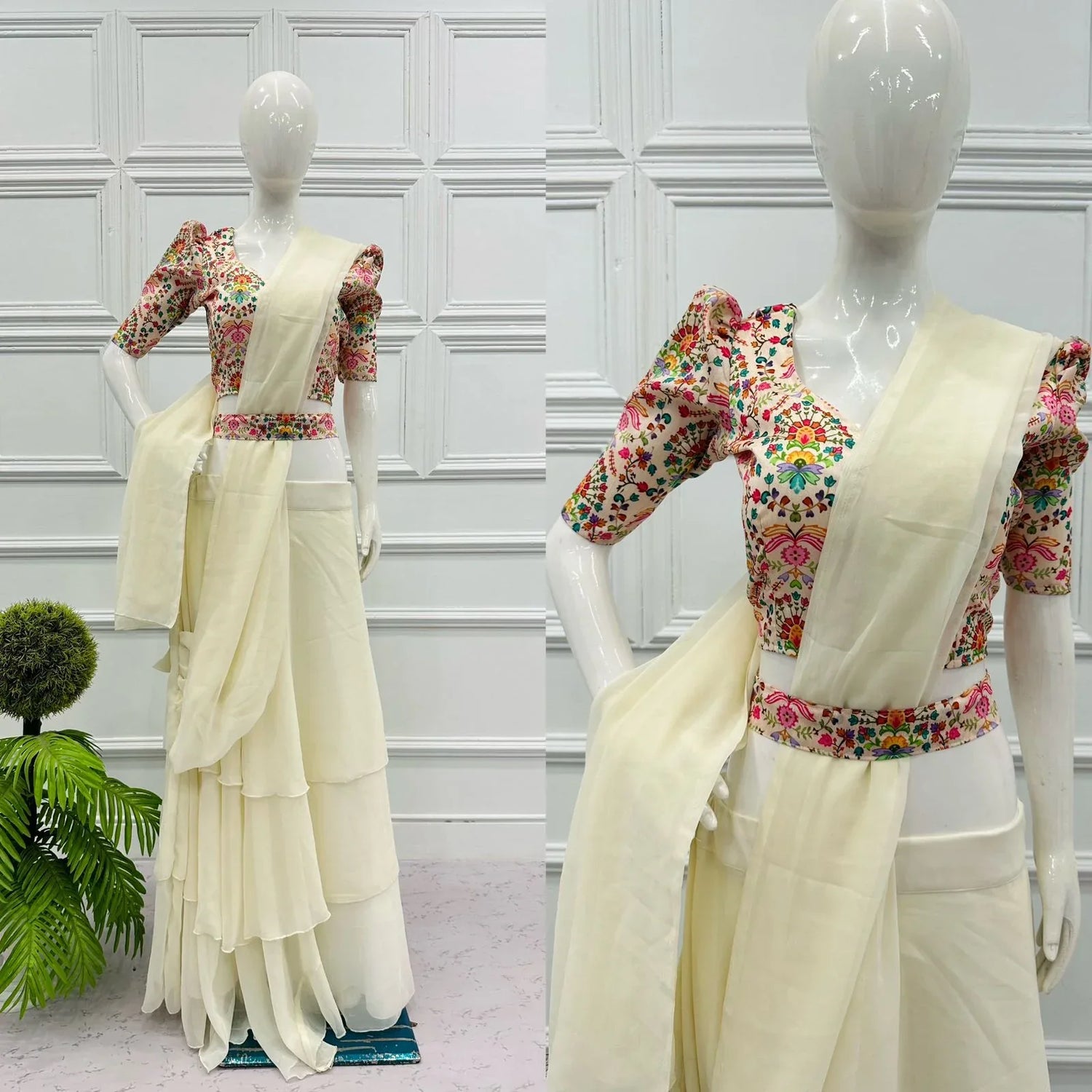 Festive Wear Lehenga Saree D.No. 1001 - Anant Exports