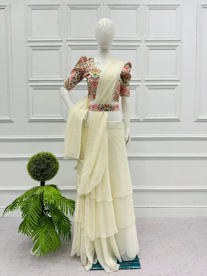 Festive Wear Lehenga Saree D.No. 1001 - Anant Exports