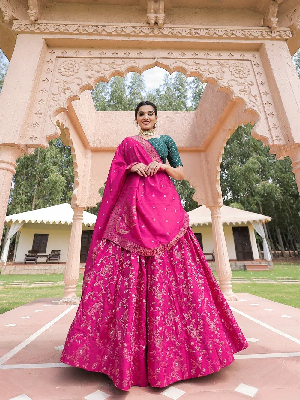 Festive Wear Banarasi Lehenga Choli D.No. 2036 - Anant Exports