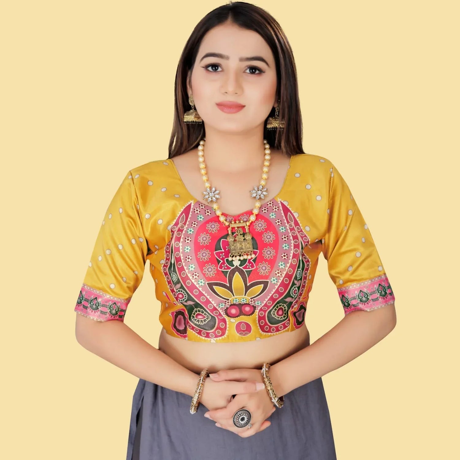 Navratri Wear Printed Lahenga D.No. 113 - Anant Exports