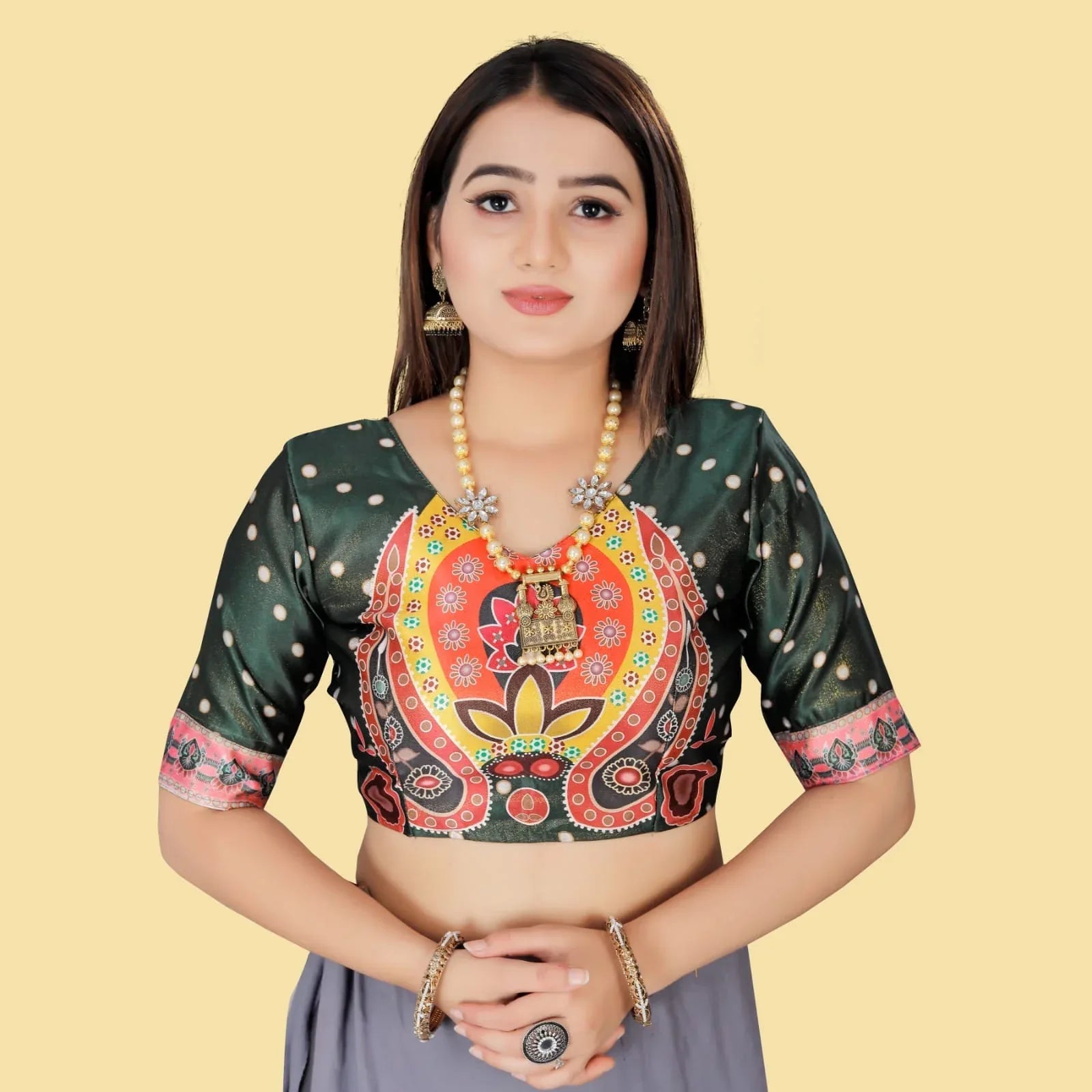 Navratri Wear Printed Lahenga D.No. 113 - Anant Exports