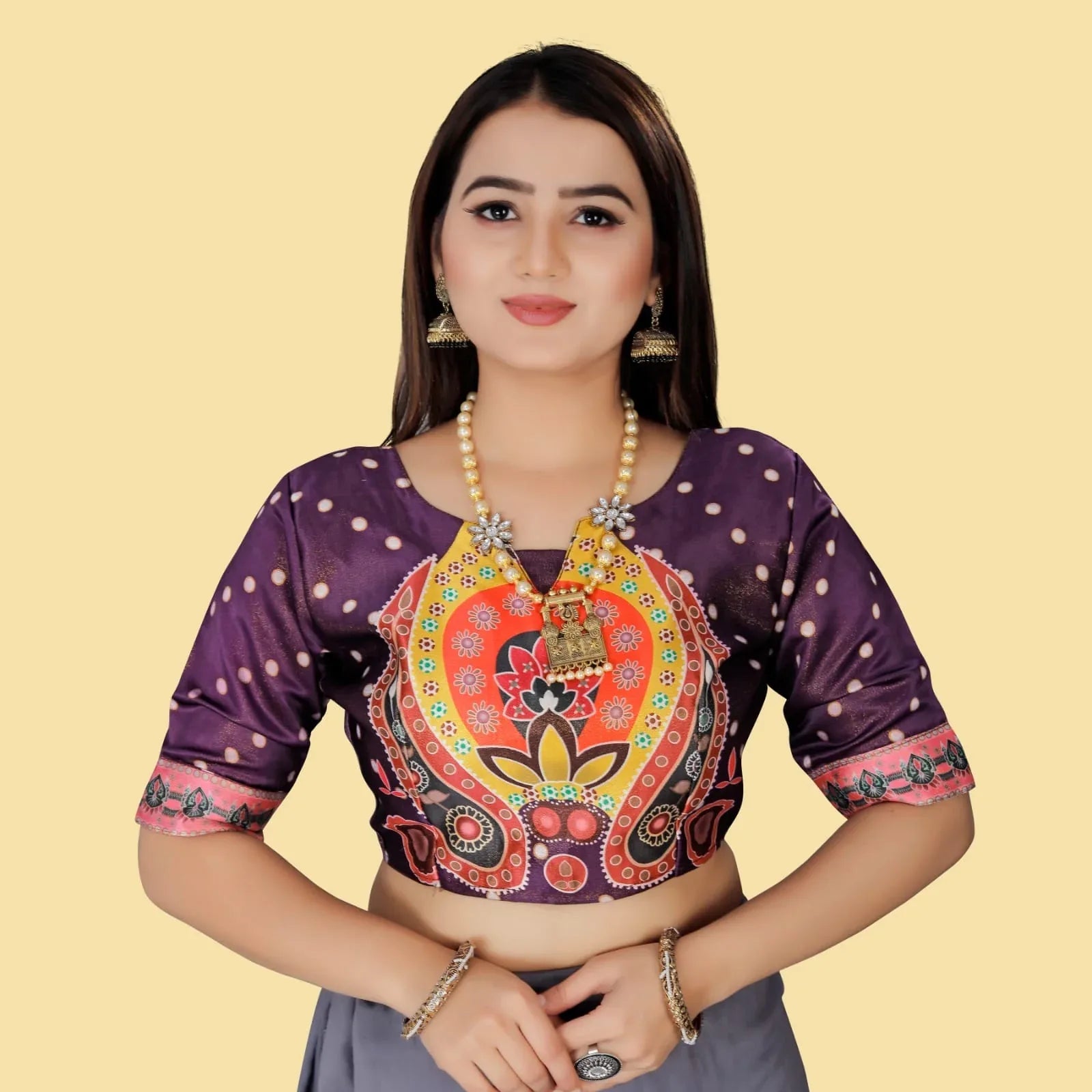 Navratri Wear Printed Lahenga D.No. 113 - Anant Exports