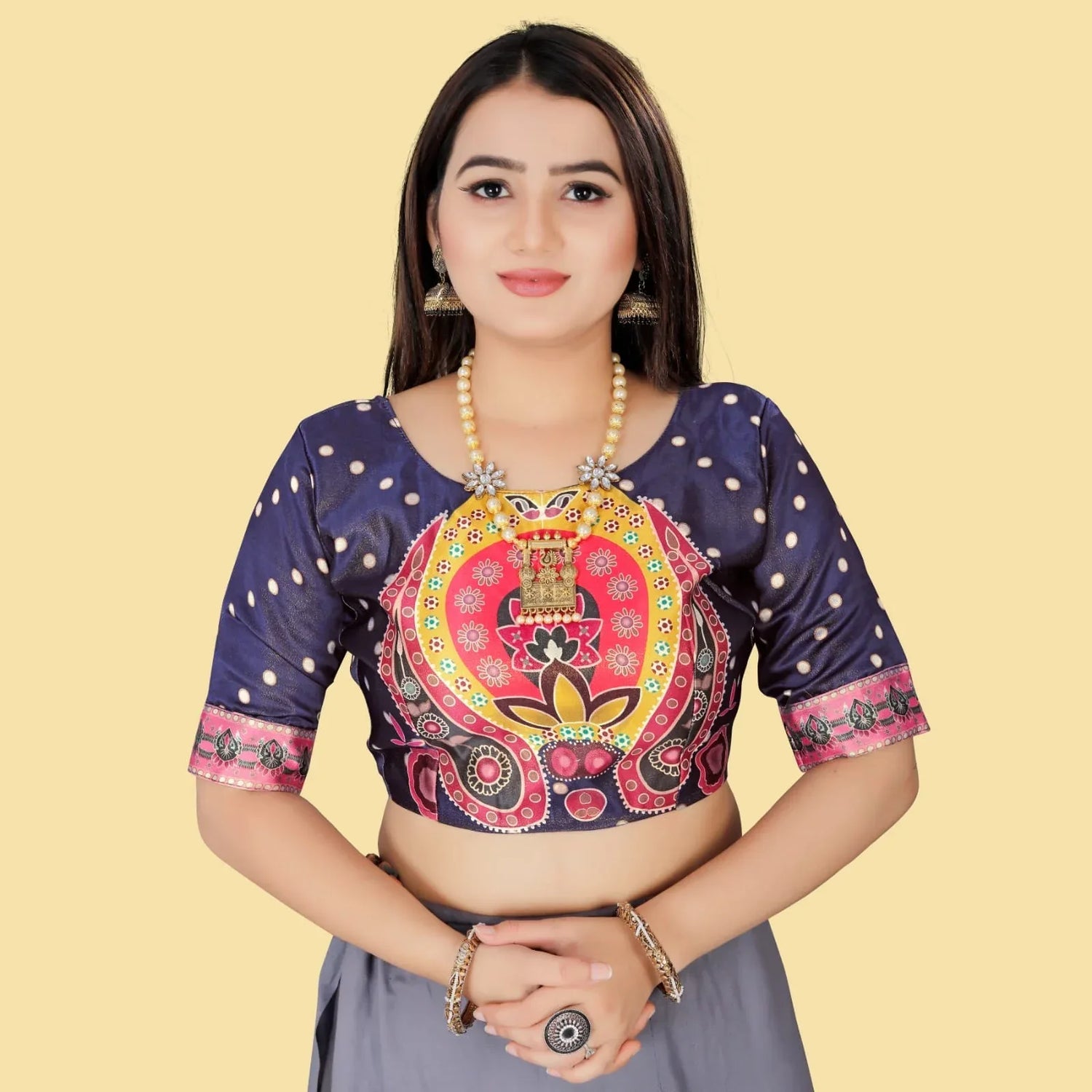 Navratri Wear Printed Lahenga D.No. 113 - Anant Exports