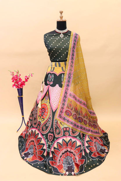 Navratri Wear Printed Lahenga D.No. 113 - Anant Exports