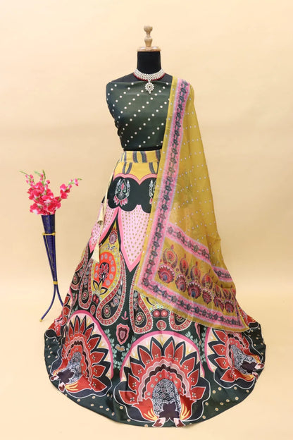 Navratri Wear Printed Lahenga D.No. 113 - Anant Exports