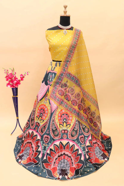 Navratri Wear Printed Lahenga D.No. 113 - Anant Exports