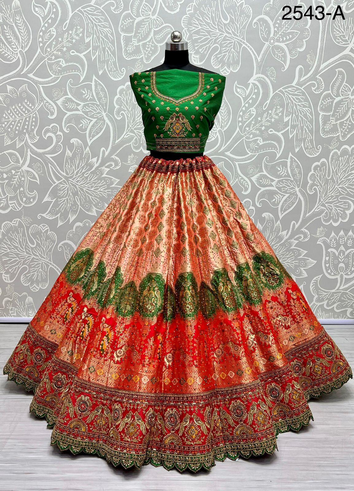 Occasion Wear Banarasi Silk Lehenga Choli D.No. 2543 - Anant Exports