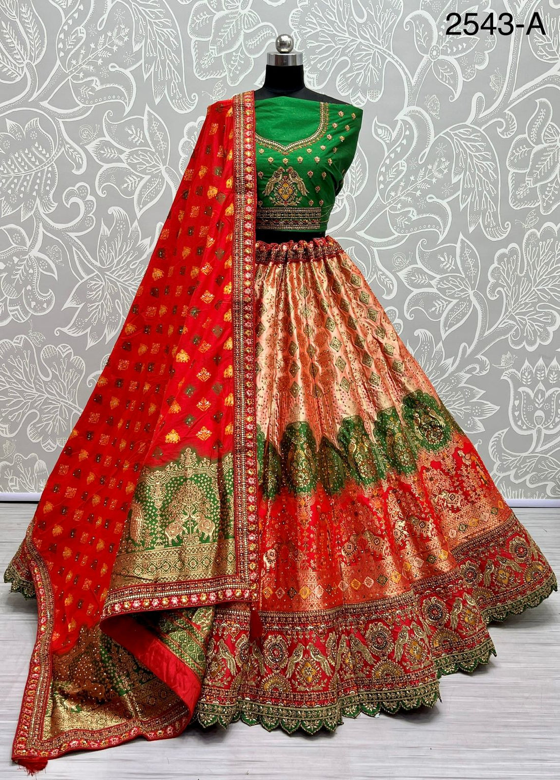 Occasion Wear Banarasi Silk Lehenga Choli D.No. 2543