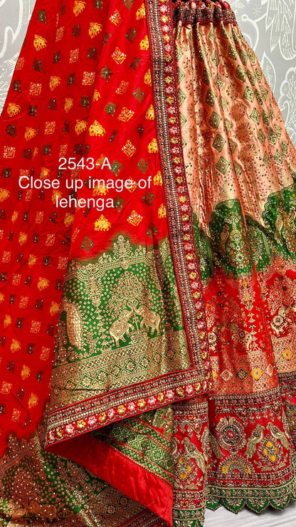 Occasion Wear Banarasi Silk Lehenga Choli D.No. 2543 - Anant Exports