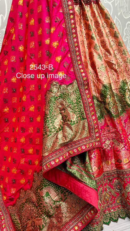 Occasion Wear Banarasi Silk Lehenga Choli D.No. 2543 - Anant Exports