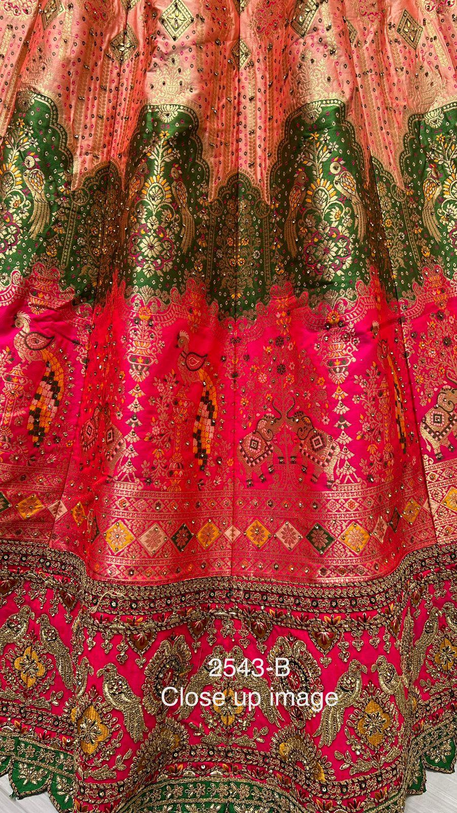Occasion Wear Banarasi Silk Lehenga Choli D.No. 2543 - Anant Exports