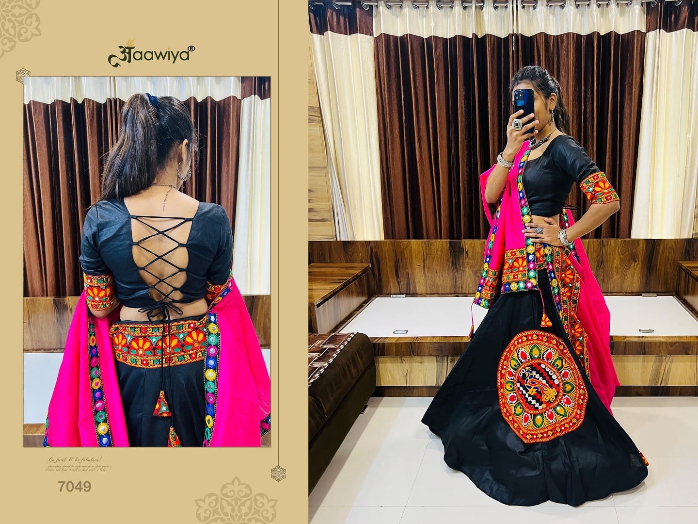 RAJWADI VOL -8 NAVRATRI SPECIAL TRADITIONAL CHANIYA CHOLI D.NO. 7049