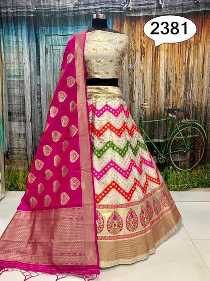 Fancy Wear Banarasi Lehenga Choli - Anant Exports
