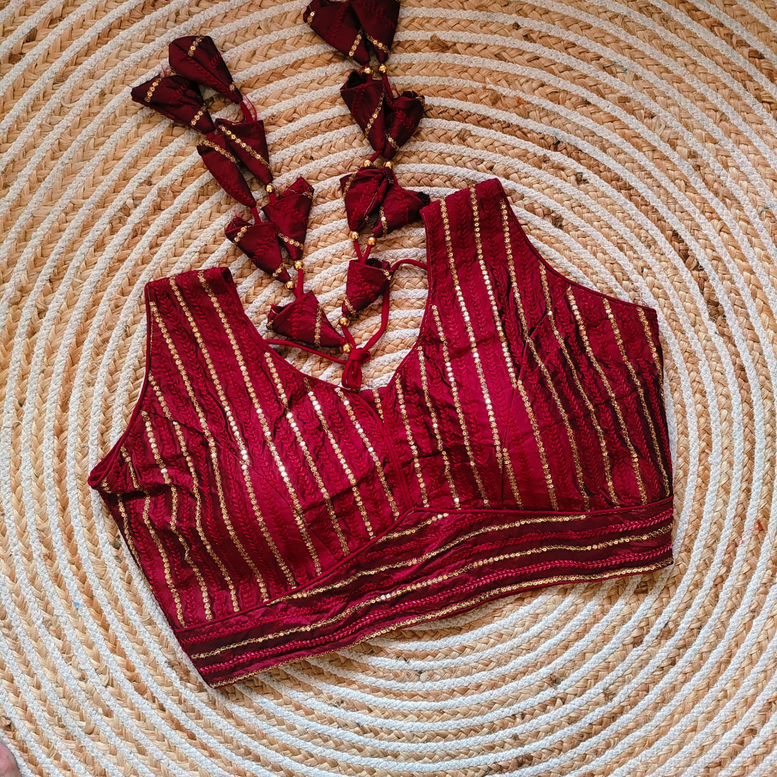 Upada 1 Sequence And Thread Heavy Work Blouse