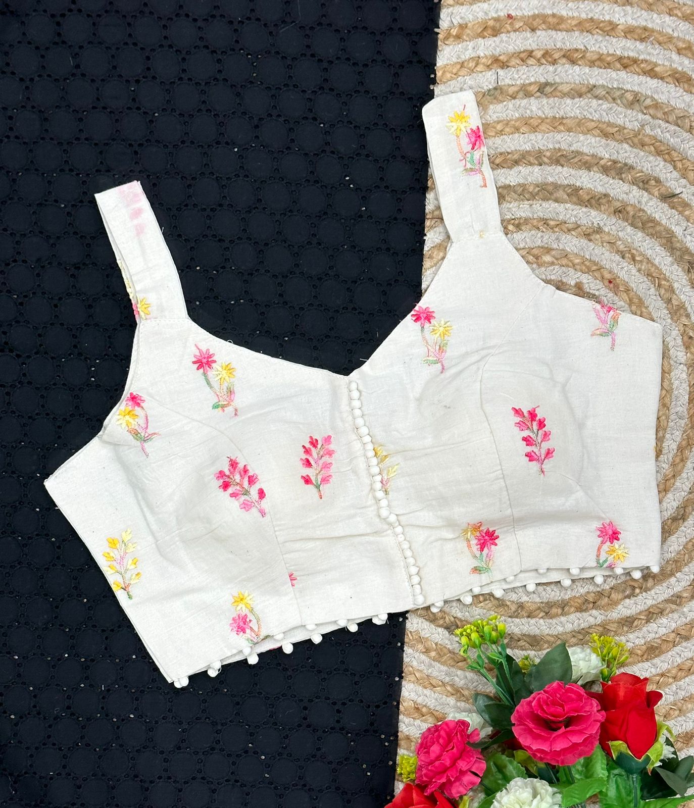 Pure Camric Cotton Diable Blouse