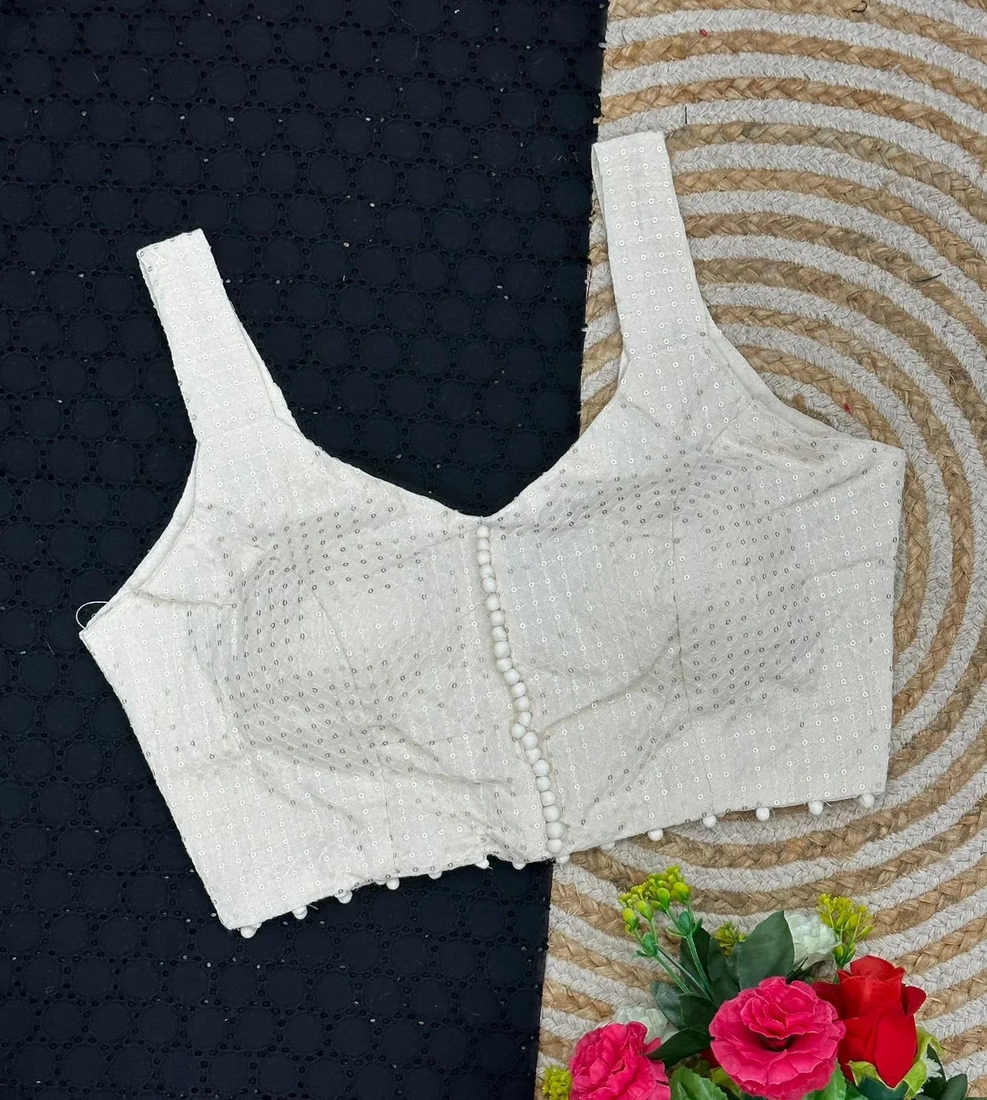 Pure Camric Cotton Diable Blouse - Anant Exports