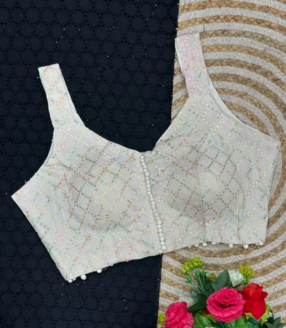 Pure Camric Cotton Diable Blouse - Anant Exports