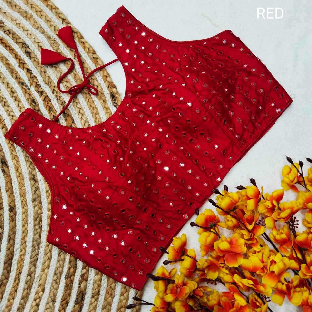 Mirror 2 Designer Foil Mirror Blouse