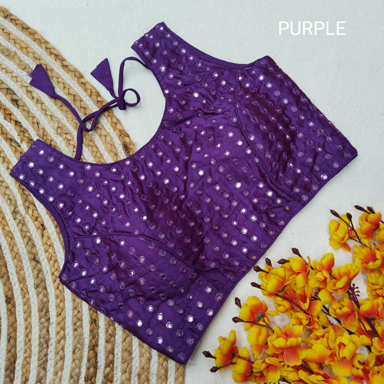 Mirror 2 Designer Foil Mirror Blouse