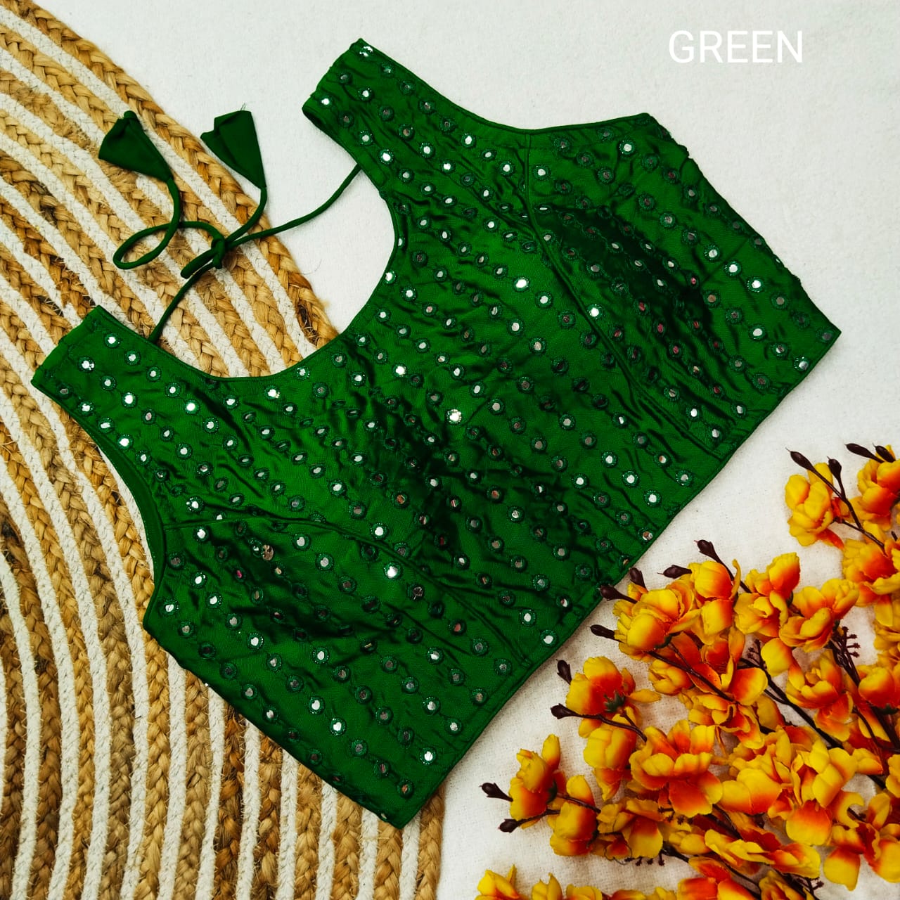 Mirror 2 Designer Foil Mirror Blouse