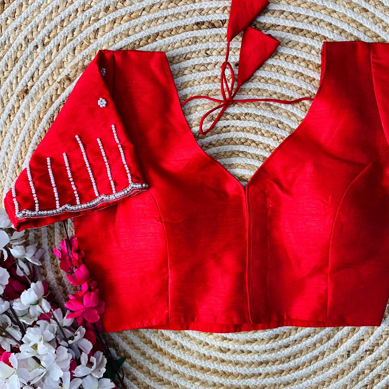 Festive Wear Handcrafted Work Blouse