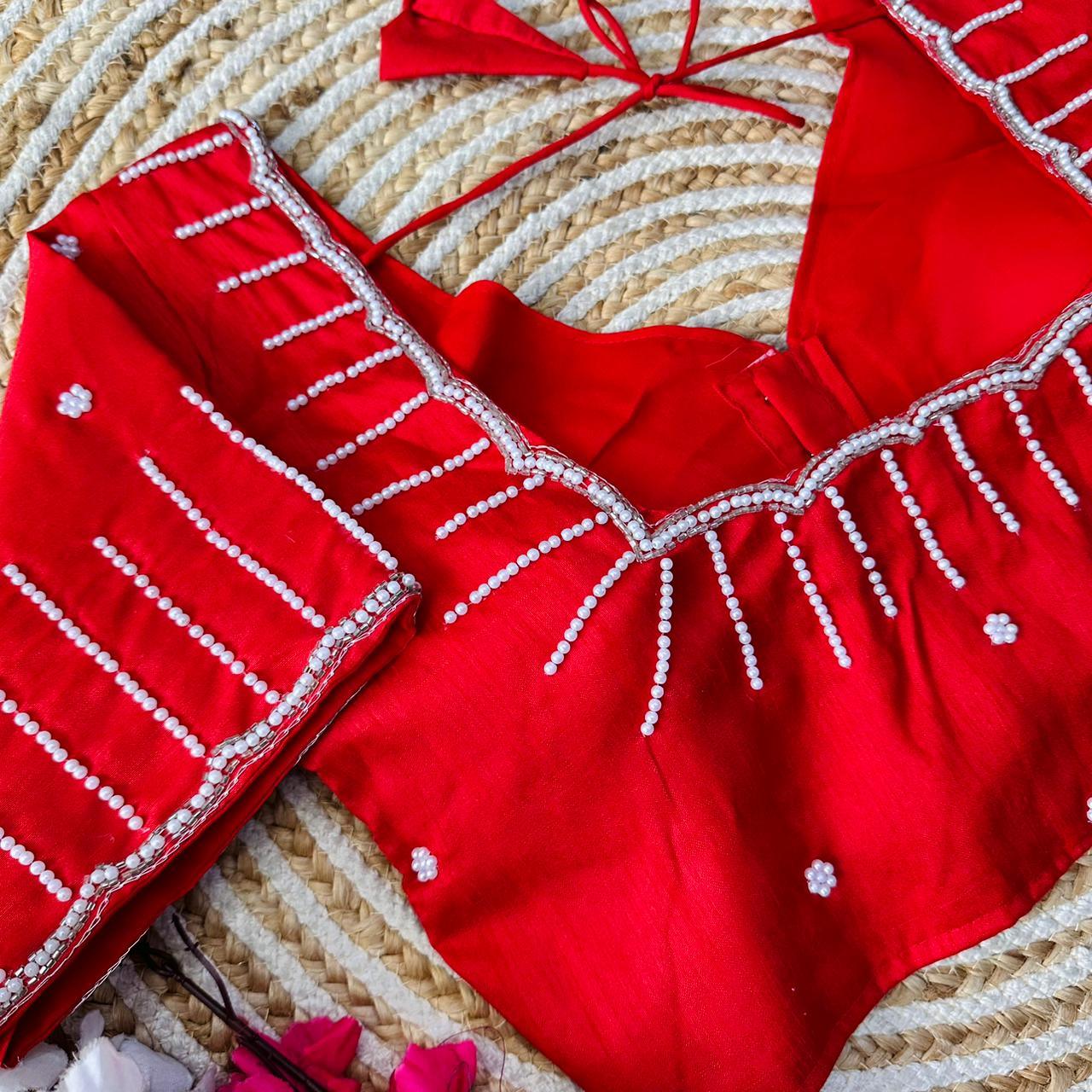 Festive Wear Handcrafted Work Blouse - Anant Exports
