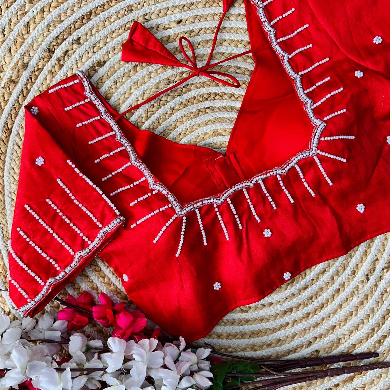 Festive Wear Handcrafted Work Blouse - Anant Exports