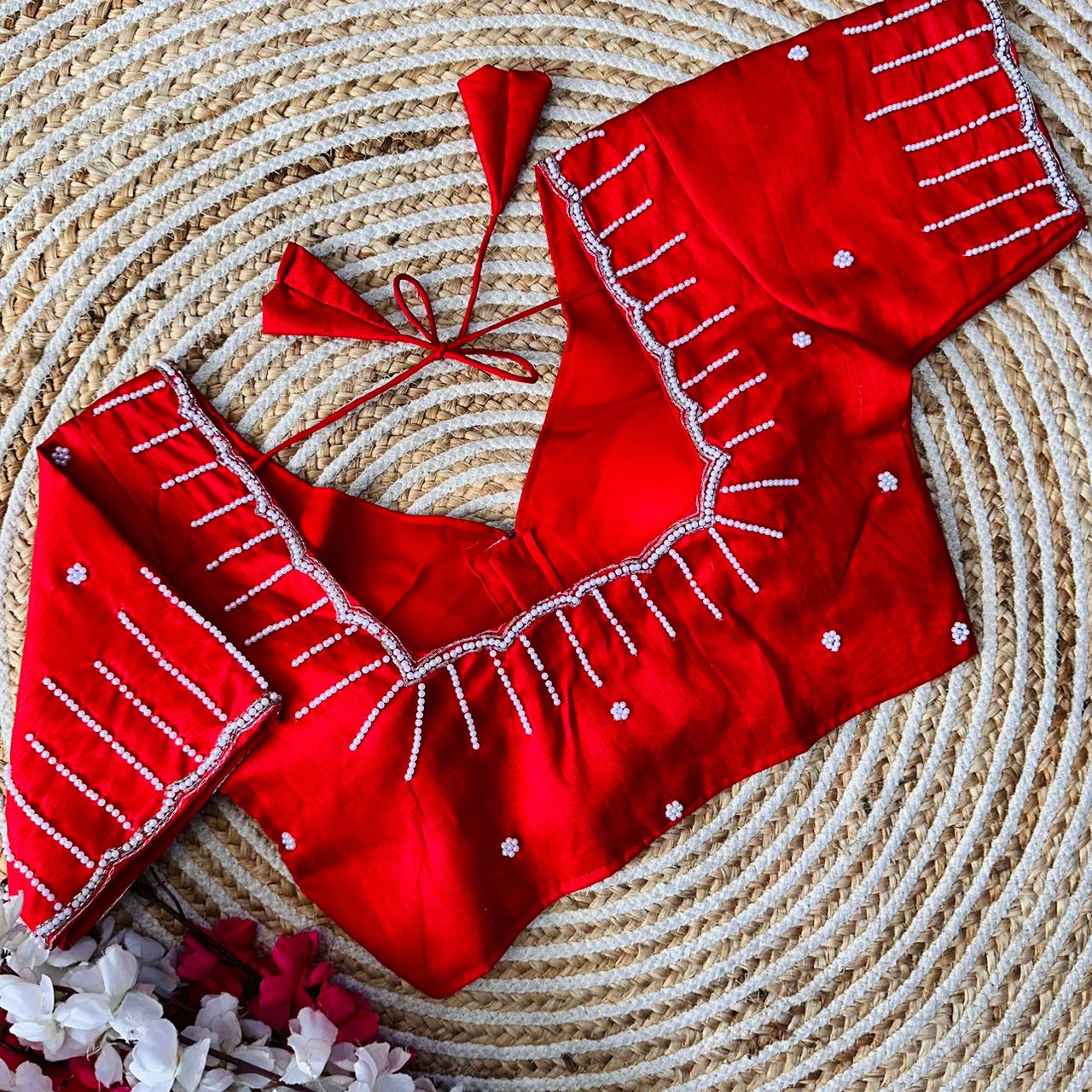 Festive Wear Handcrafted Work Blouse