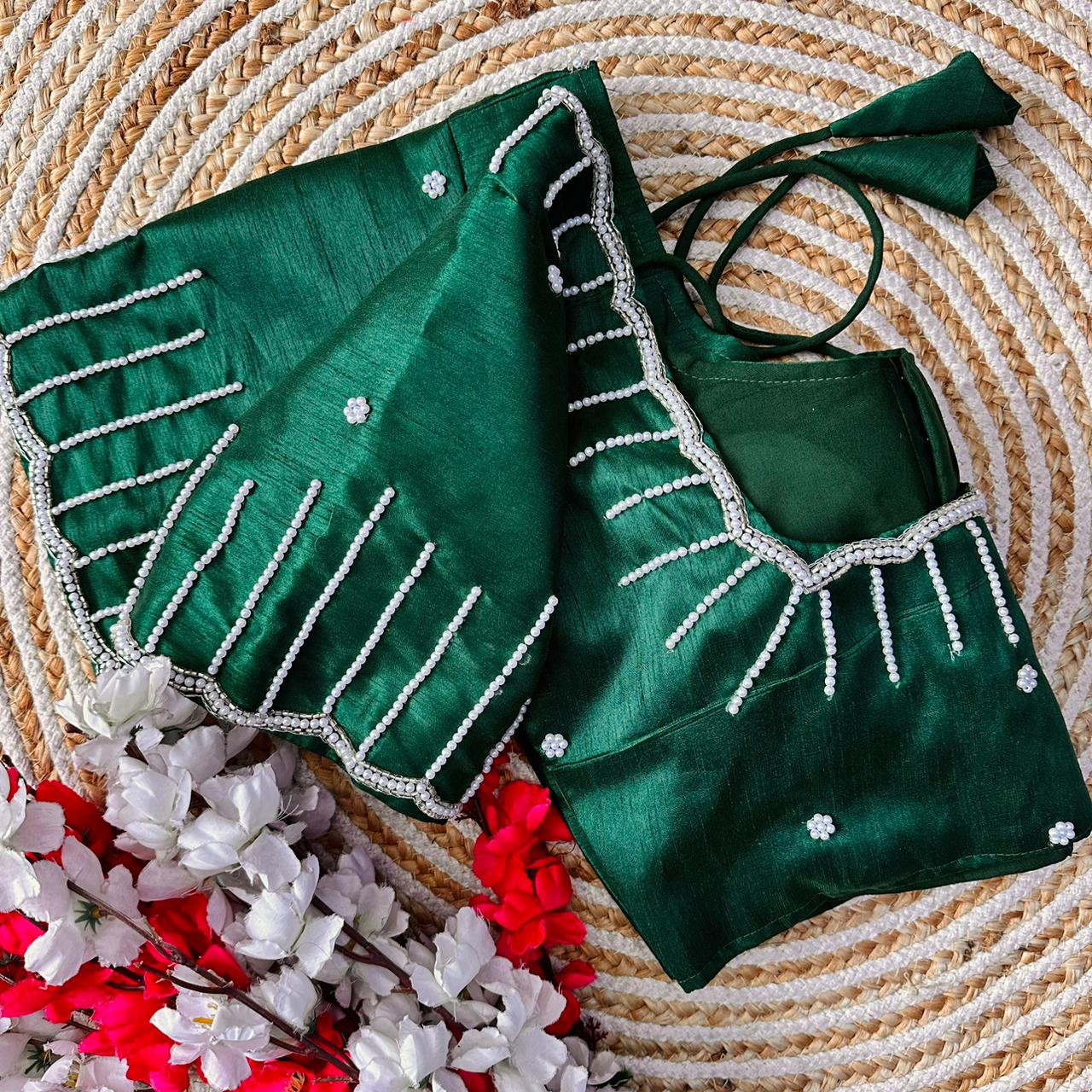 Festive Wear Handcrafted Work Blouse