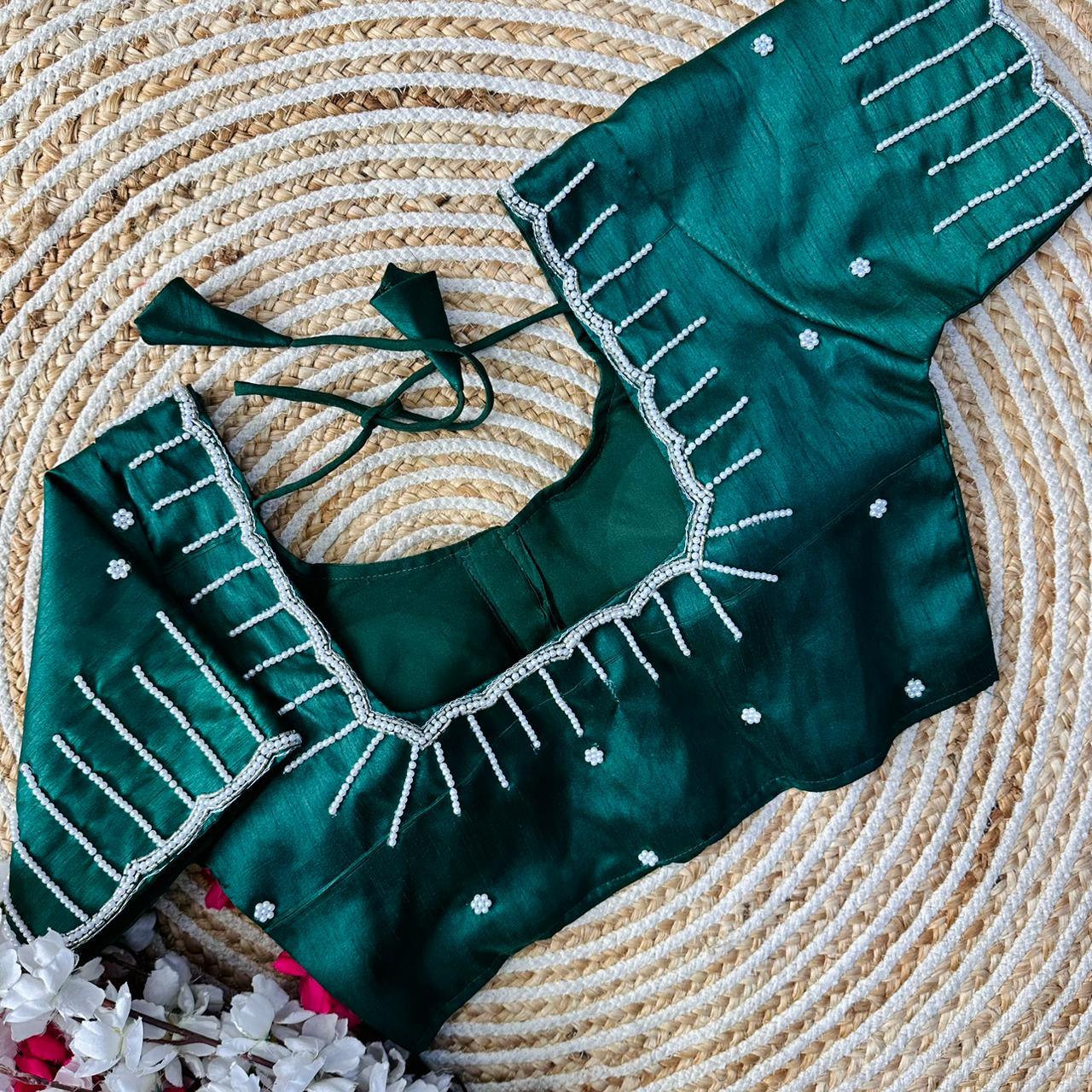 Festive Wear Handcrafted Work Blouse - Anant Exports