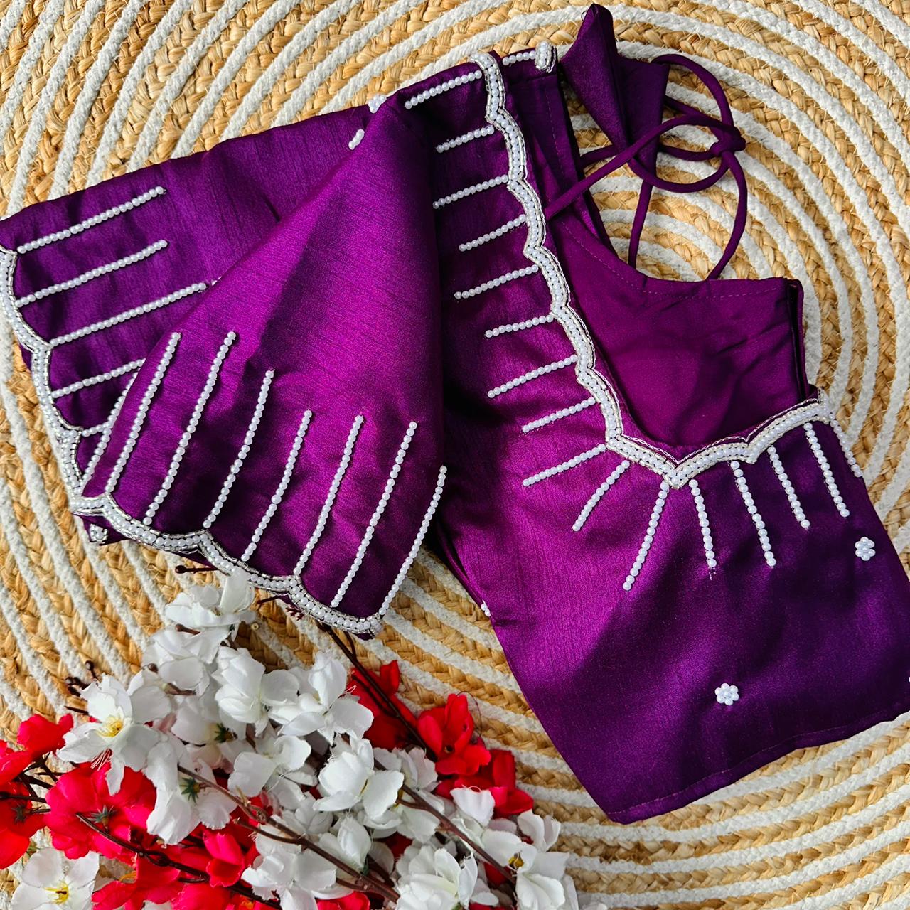 Festive Wear Handcrafted Work Blouse