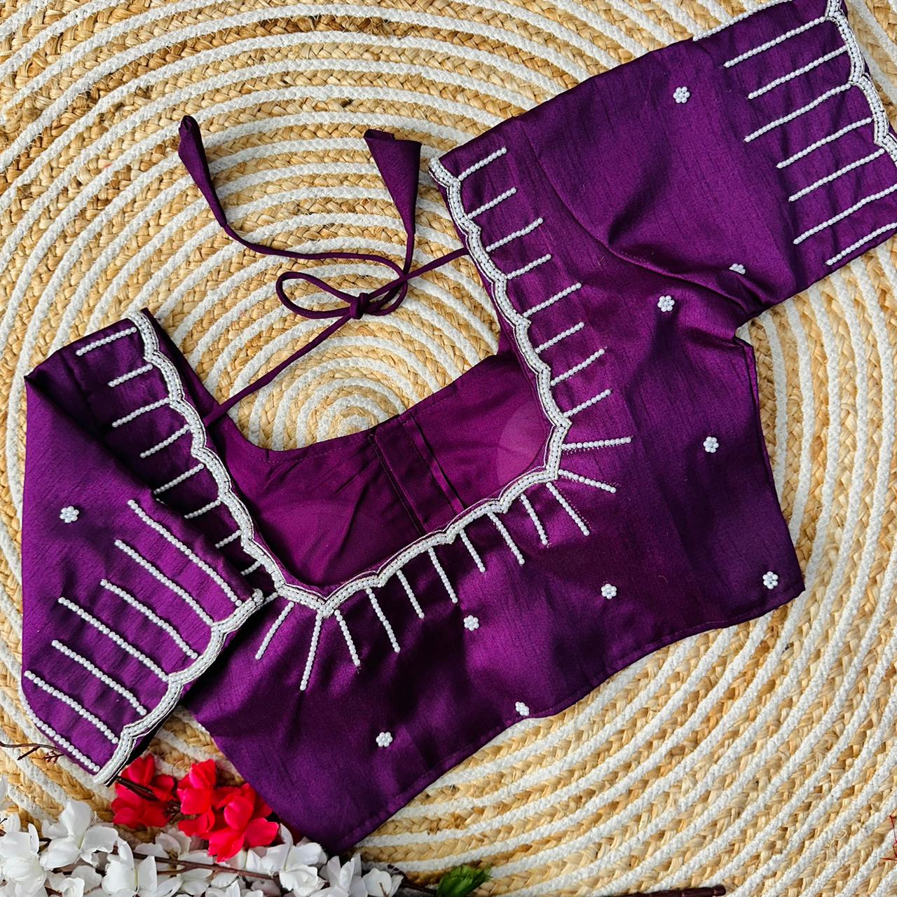 Festive Wear Handcrafted Work Blouse