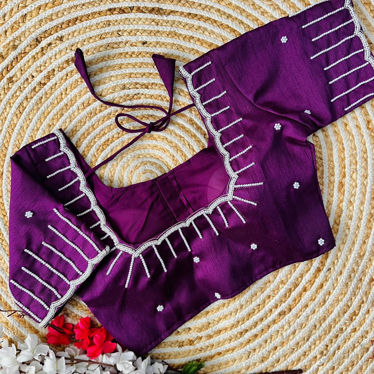Festive Wear Handcrafted Work Blouse - Anant Exports