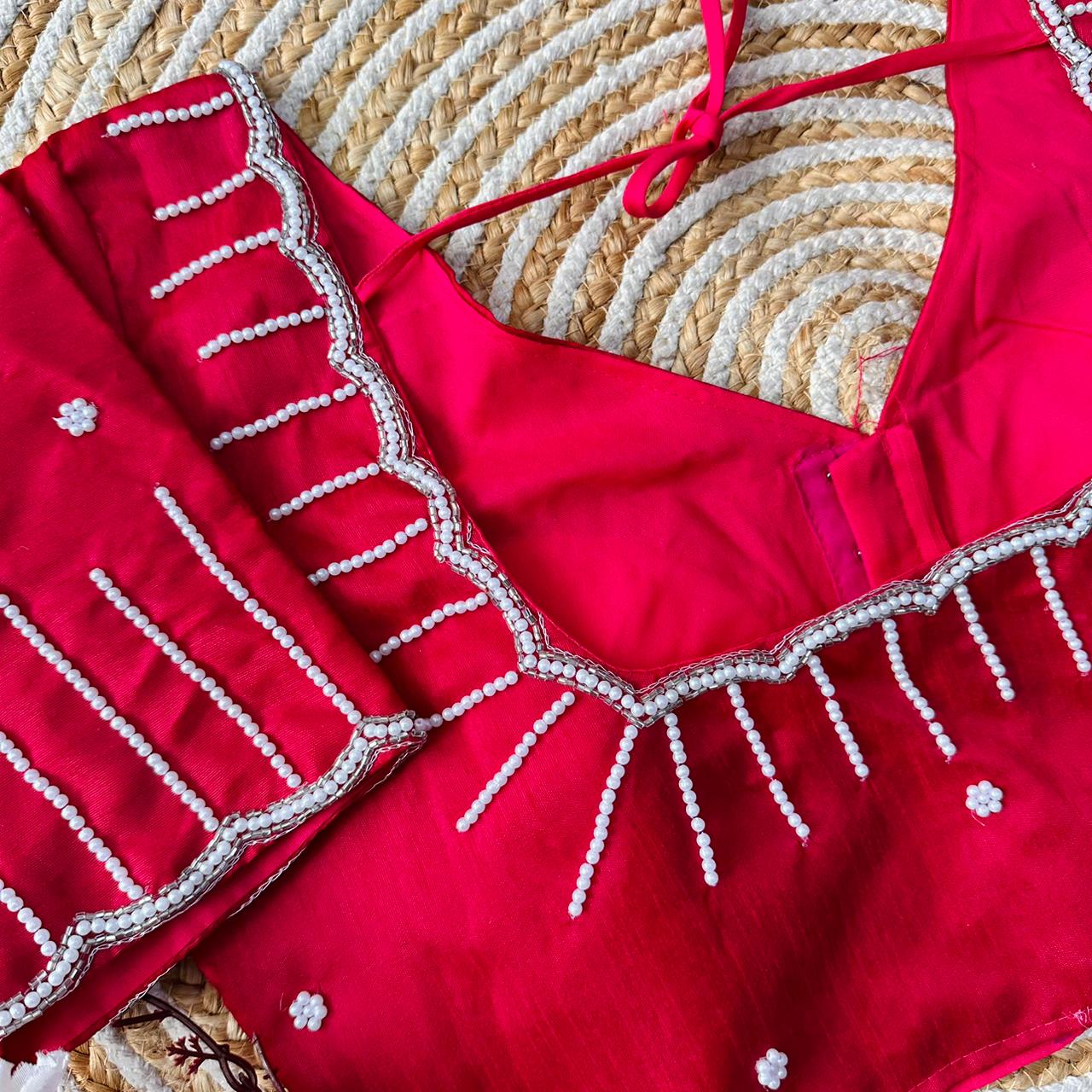 Festive Wear Handcrafted Work Blouse