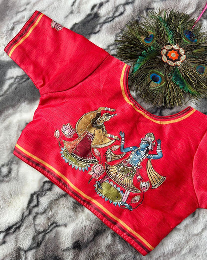Festive Wear Decent Print Blouse - Anant Exports