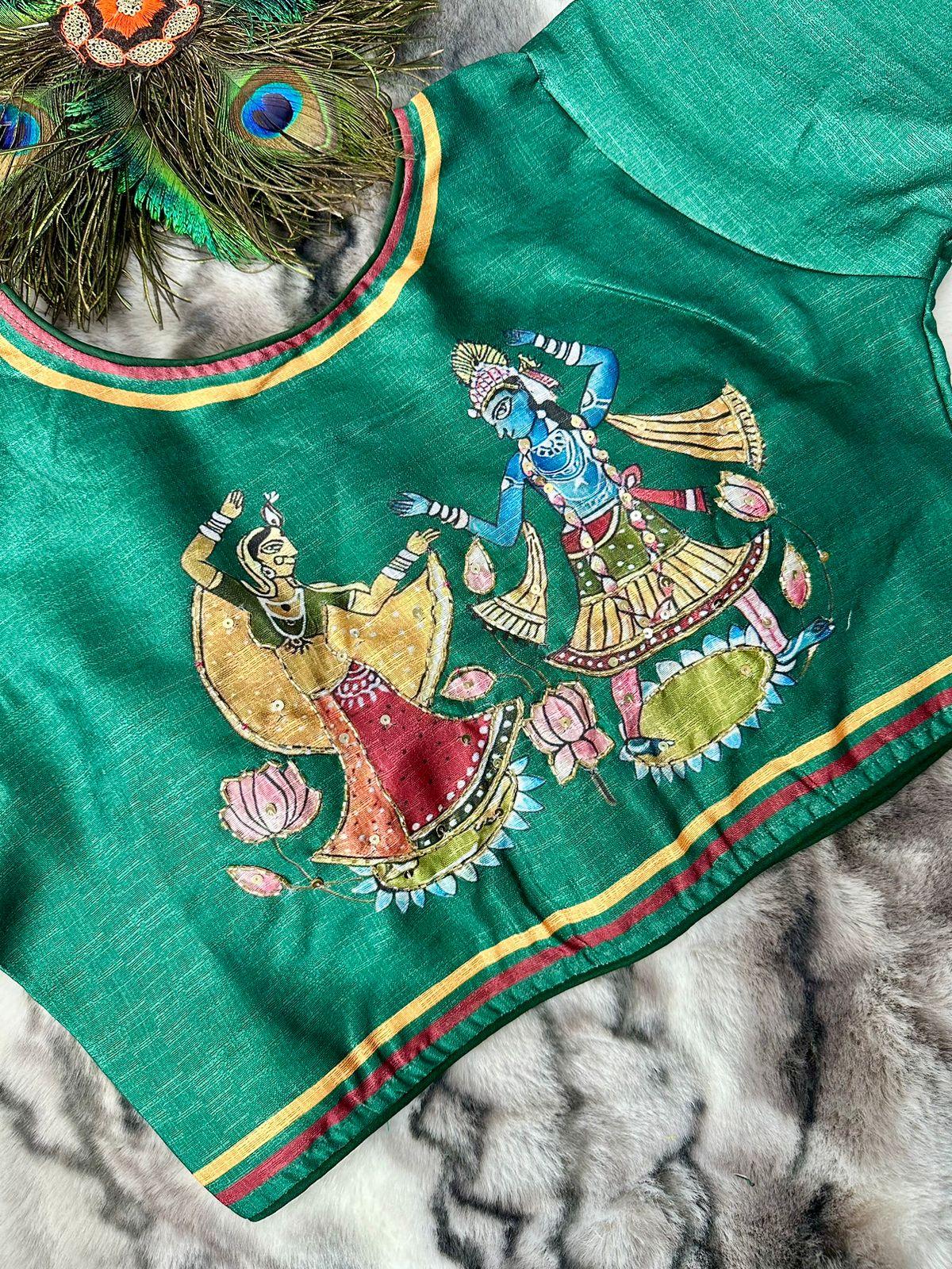 Festive Wear Decent Print Blouse - Anant Exports
