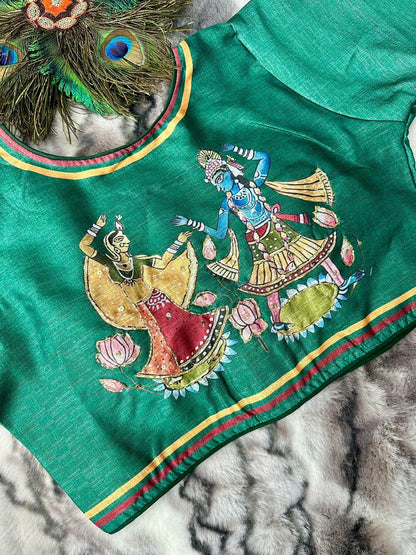 Festive Wear Decent Print Blouse - Anant Exports