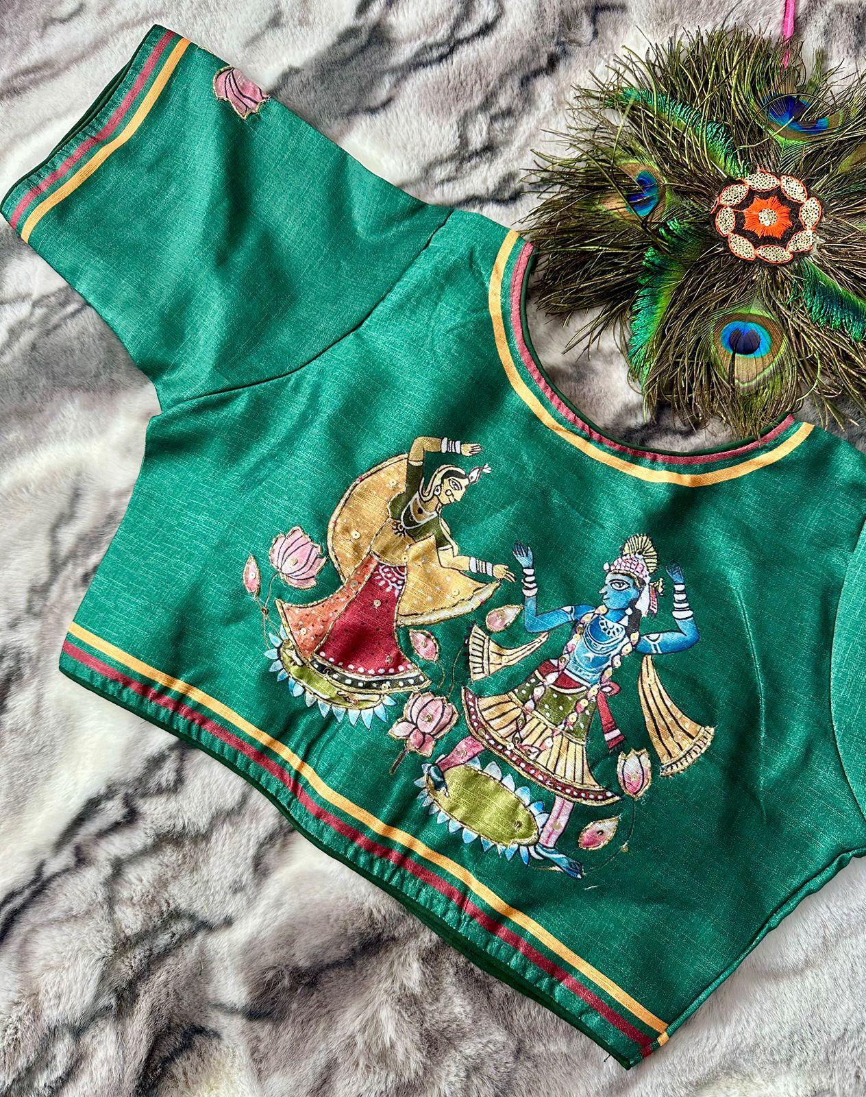 Festive Wear Decent Print Blouse - Anant Exports