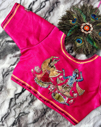 Festive Wear Decent Print Blouse - Anant Exports