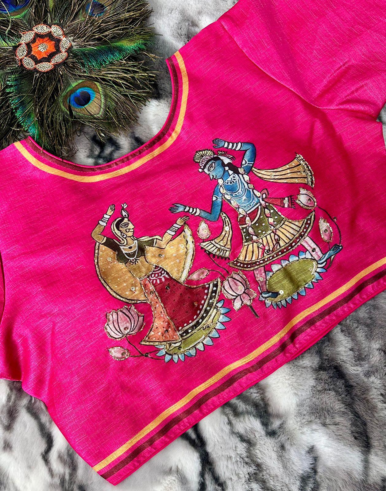 Festive Wear Decent Print Blouse - Anant Exports