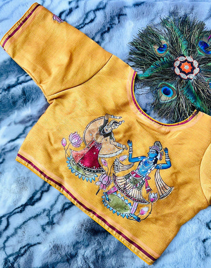 Festive Wear Decent Print Blouse - Anant Exports