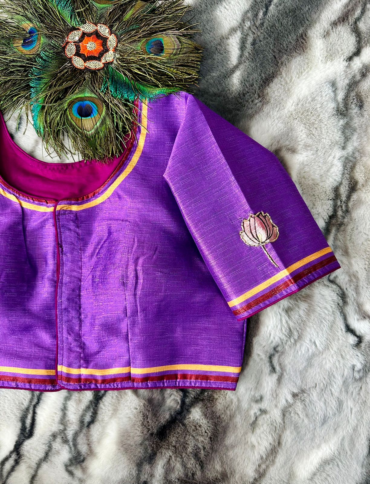 Festive Wear Decent Print Blouse