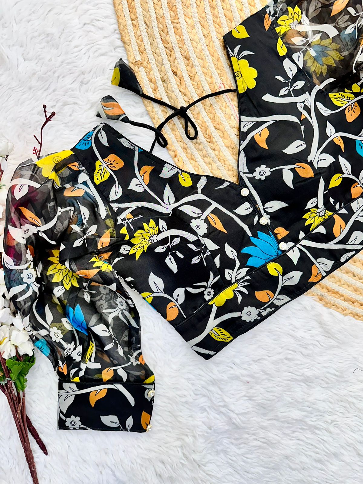 Festival Wear Kalamkari Print Blouse