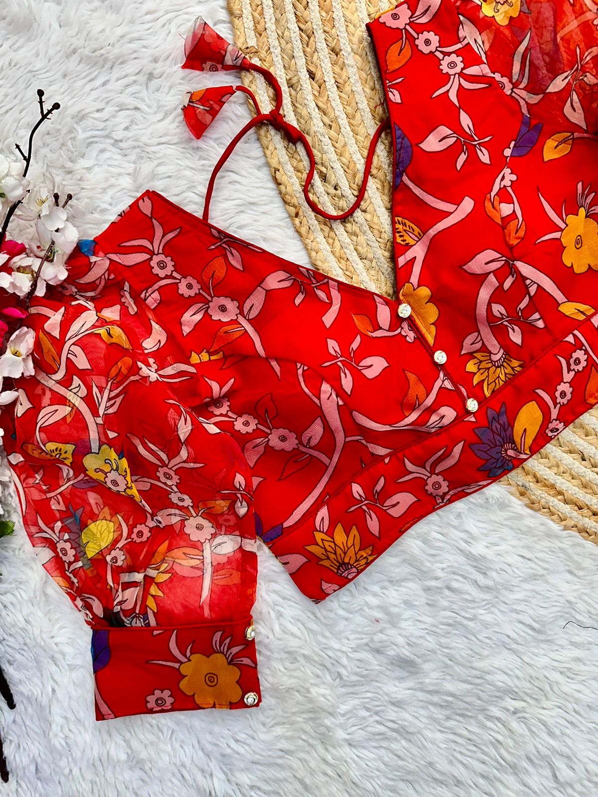 Festival Wear Kalamkari Print Blouse