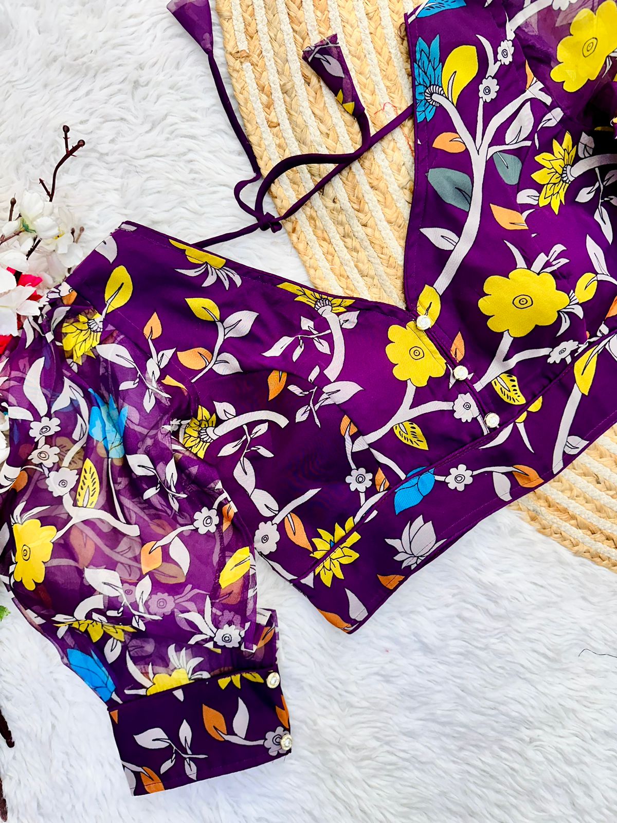 Festival Wear Kalamkari Print Blouse