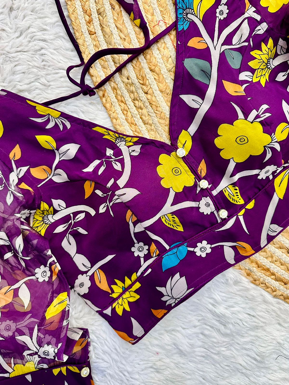 Festival Wear Kalamkari Print Blouse