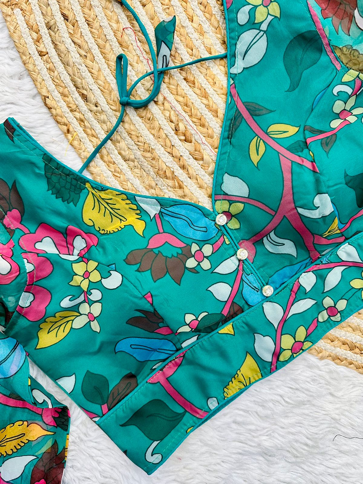 Festival Wear Kalamkari Print Blouse