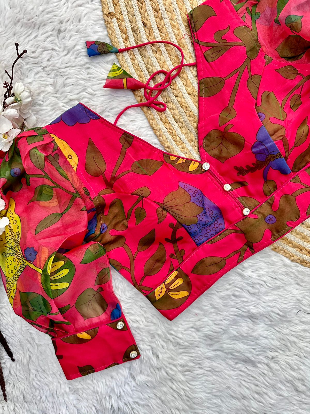 Festival Wear Kalamkari Print Blouse