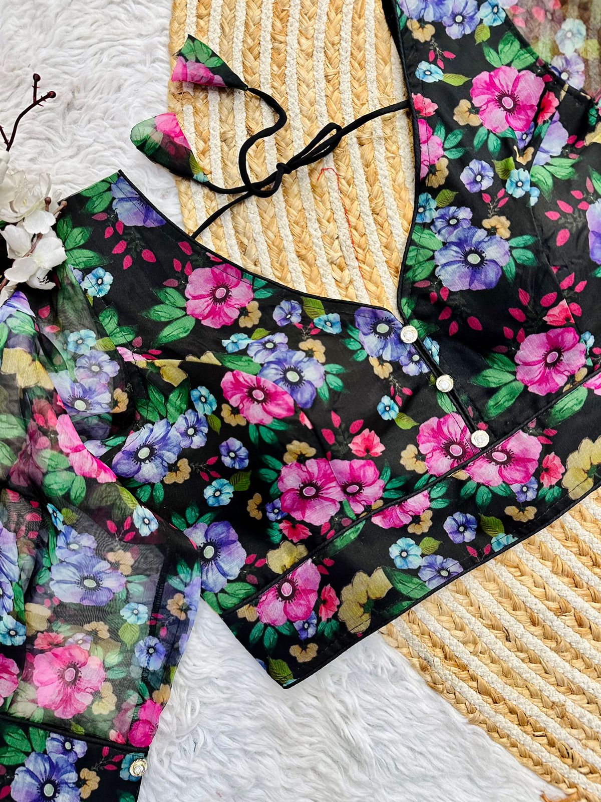 Festival Wear Kalamkari Print Blouse